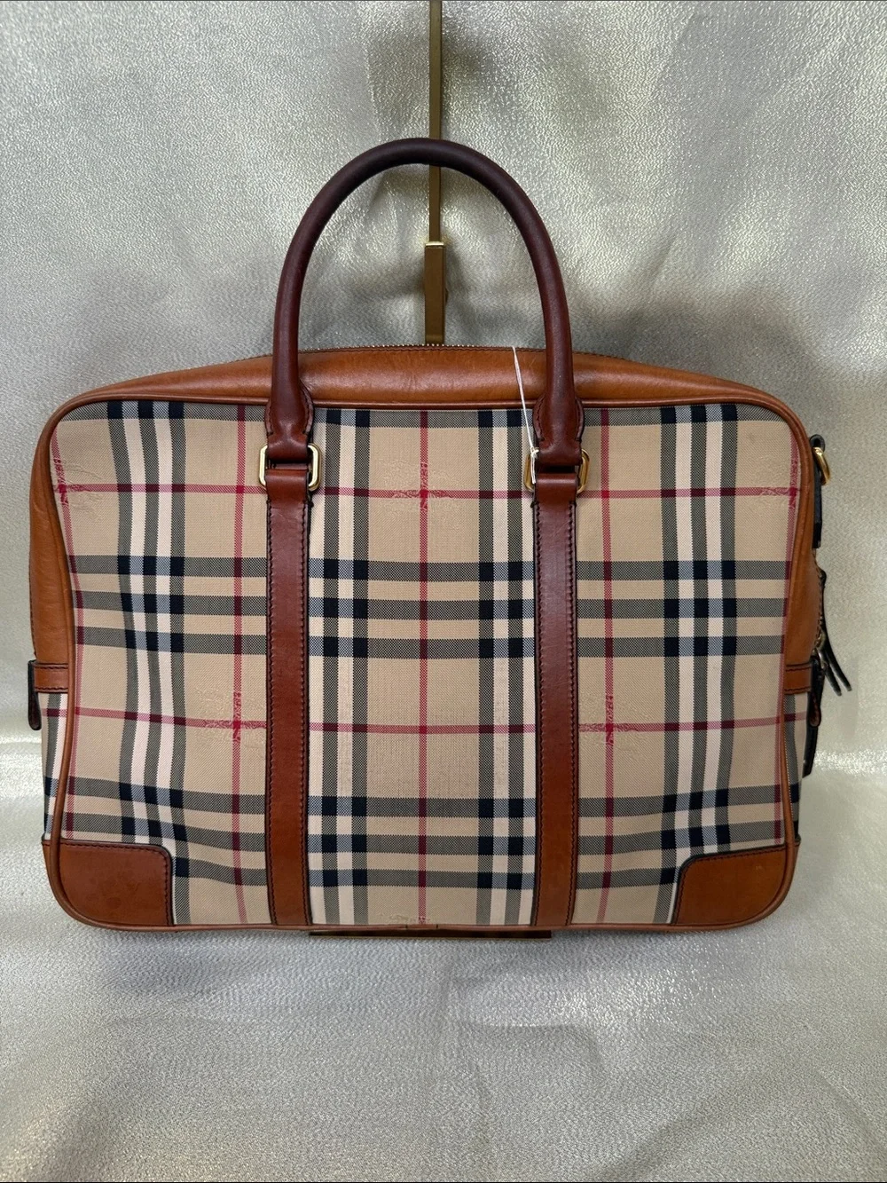 Burberry Messenger Haymarket Checked Business Computer Bag